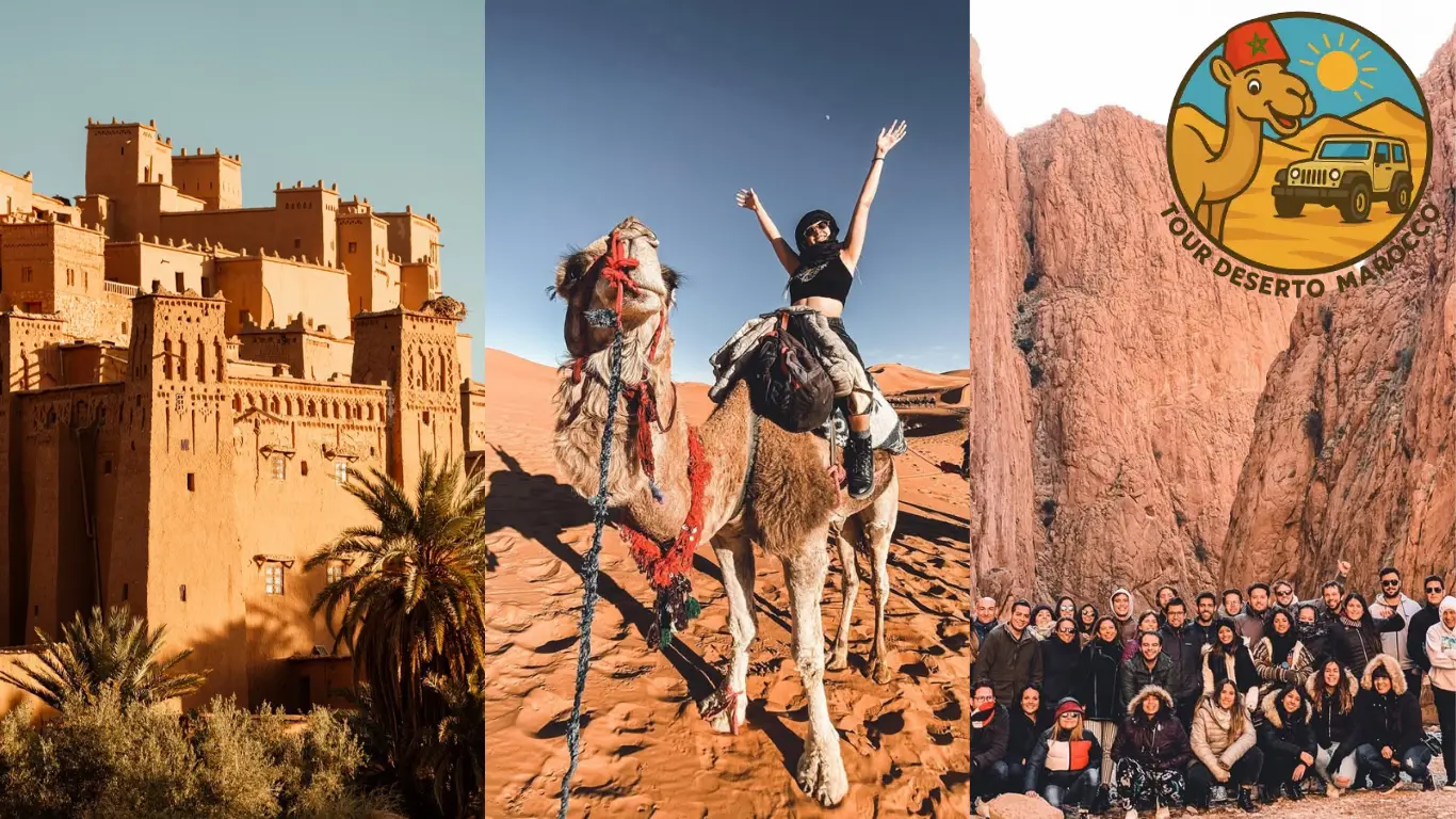 Tour Marocco da Marrakech in 4 Giorni – Itinerario Sahara Tour Marocco da Marrakech in 4 Giorni tra villaggi berberi, Kasbah e deserto di Merzouga