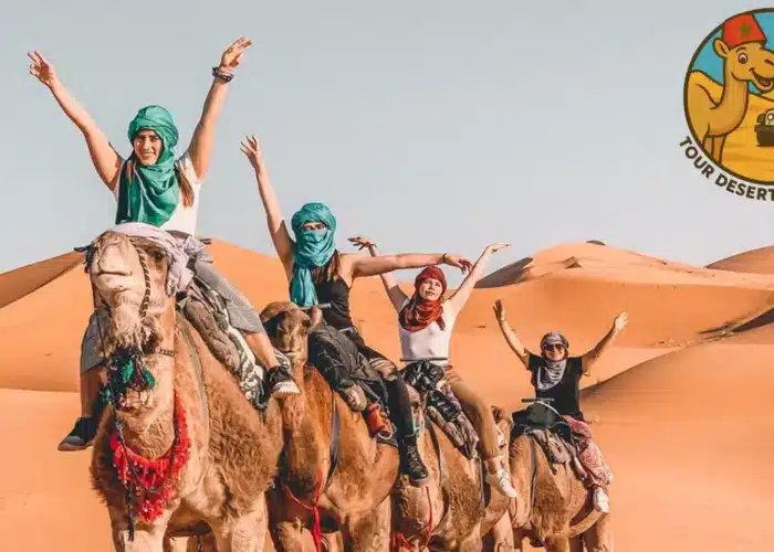 Giro in cammello nel deserto del Sahara di Merzouga durante il tramonto – Tour di 3 giorni da Marrakech a Fes