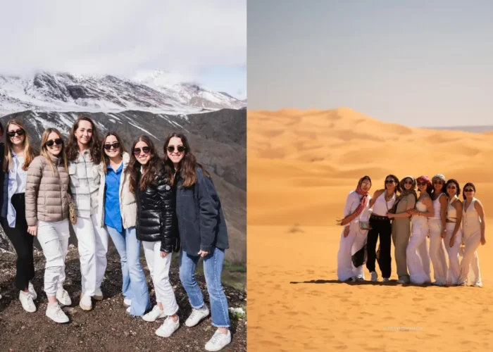 Tour Marrakech Itinerario 6 Giorni con paesaggi dell’Alto Atlante, kasbah di Ait Ben Haddou e dune dorate del deserto di Merzouga.