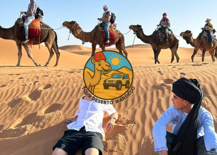 Panorama del deserto del Sahara durante il tour del Marocco in 7 giorni da Casablanca a Marrakech