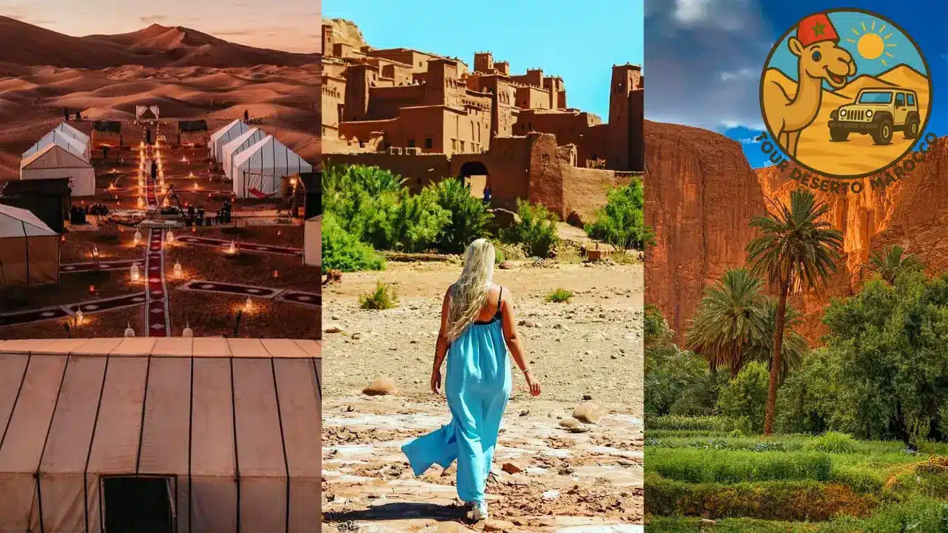 Tour di 3 giorni da Marrakech a Fes con visita a Ait Ben Haddou, Gole del Todra e deserto di Merzouga